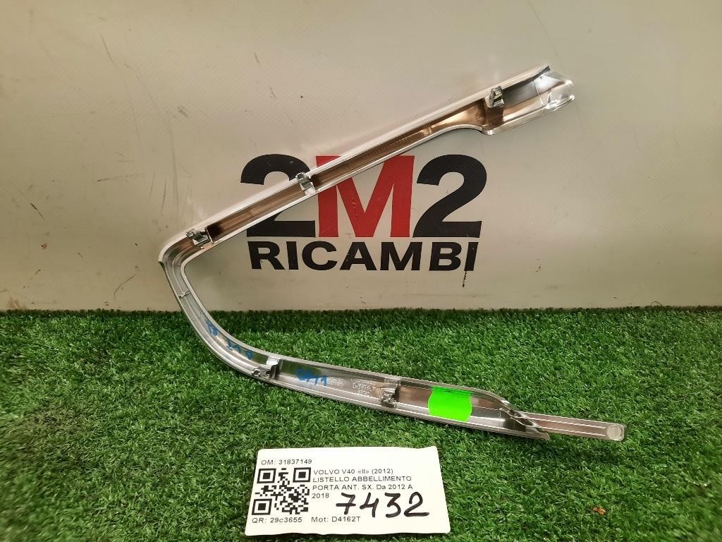 Listello Abbellimento Porta ANT SX 31837149 Volvo V40 II 2012