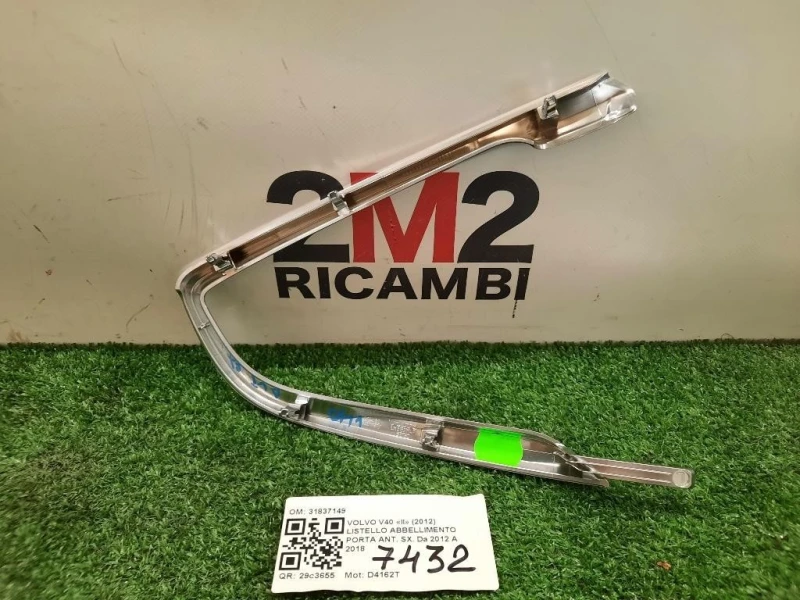 Listello Abbellimento Porta ANT SX 31837149 Volvo V40 II 2012