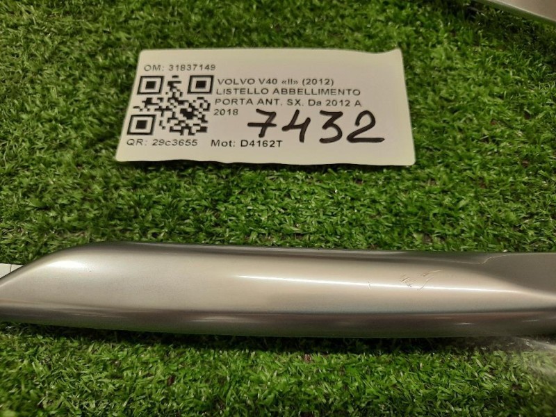 Listello Abbellimento Porta ANT SX 31837149 Volvo V40 II 2012