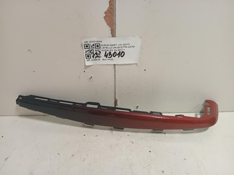 Listello Cruscotto LATO Guida SX 83727-52R2 Suzuki Swift VI 2017
