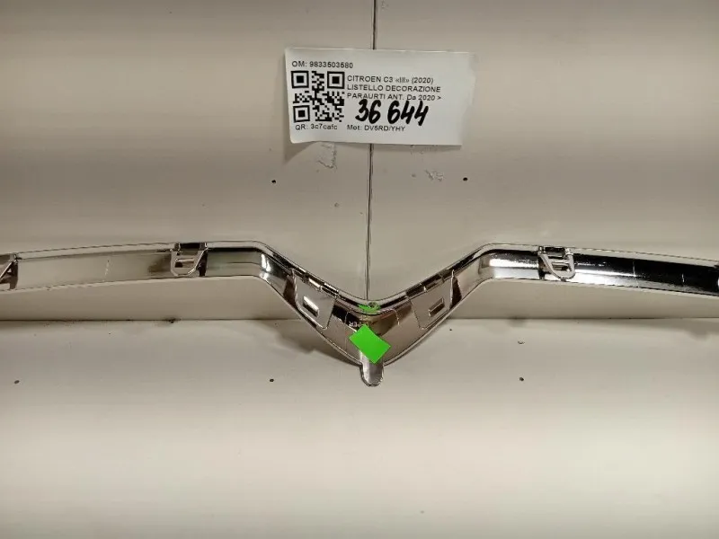 Listello Decorazione Paraurti ANT 9833503580 Citroen C3 III 2020