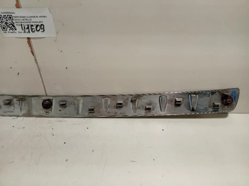 Listello Decorazione Paraurti POST A2468854500 Mercedes Classe B W246 2012