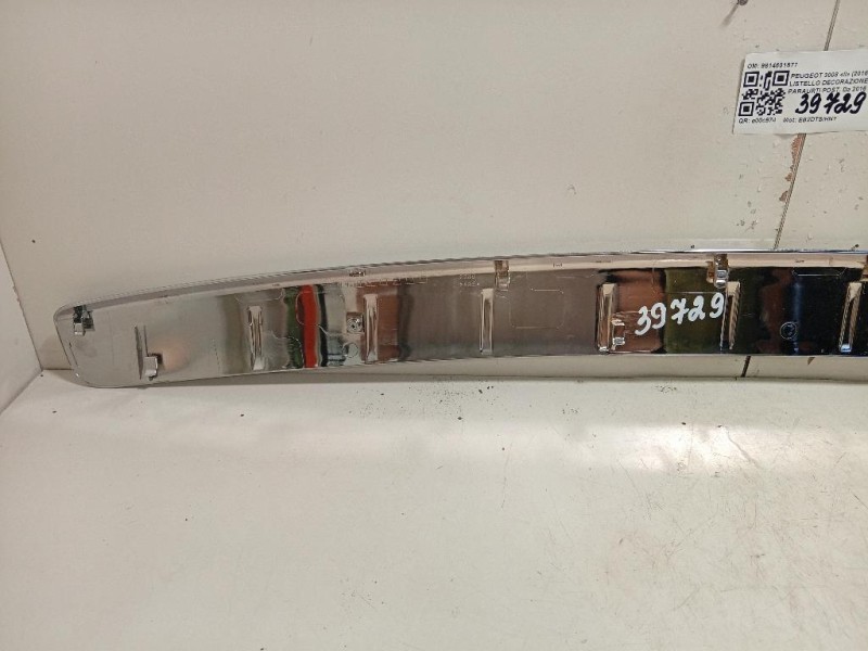 Listello Decorazione Paraurti POST 9814601877 Peugeot 3008 II 2016