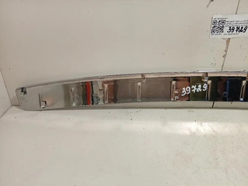 Listello Decorazione Paraurti POST 9814601877 Peugeot 3008 II 2016