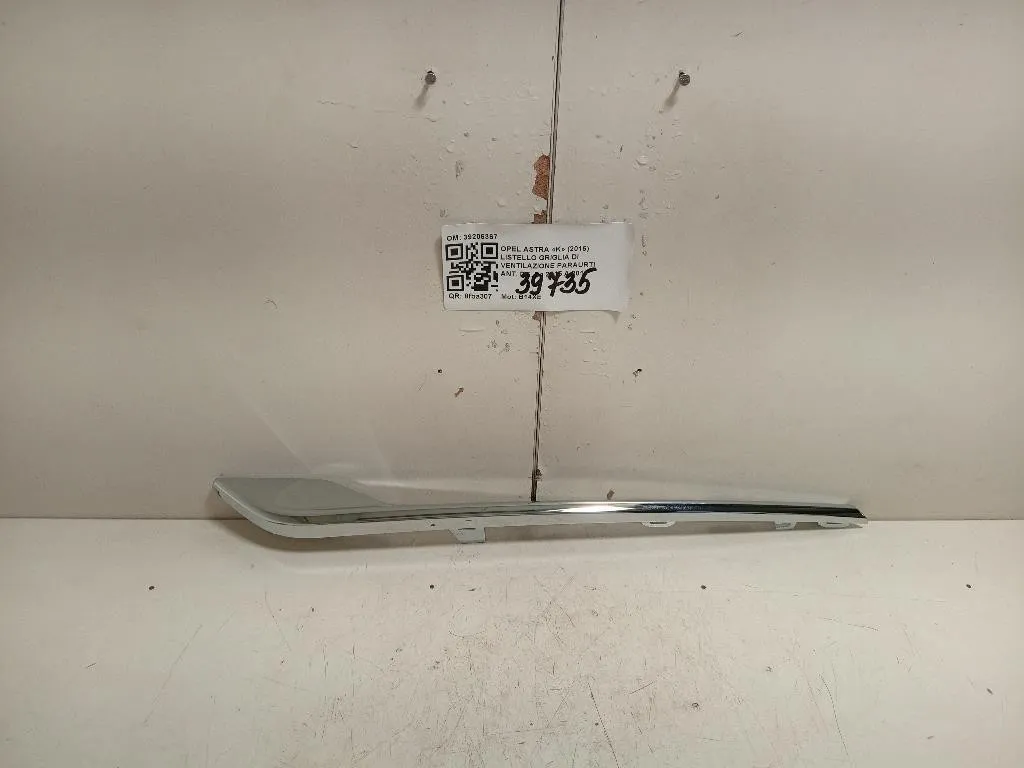 Listello Griglia DI Ventilazione Paraurti ANT DX 39206367 Opel Astra K 2016