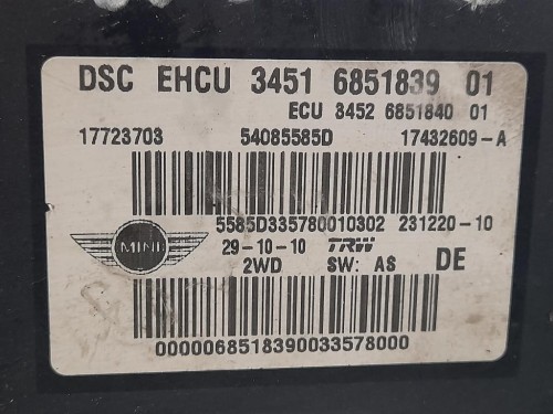 ABS Gruppo ANT 685183901 34516851839 Mini MINI ONE F55 2014