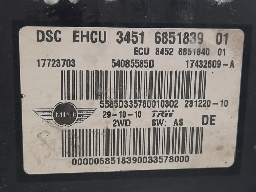 ABS Gruppo ANT 685183901 34516851839 Mini MINI ONE F55 2014