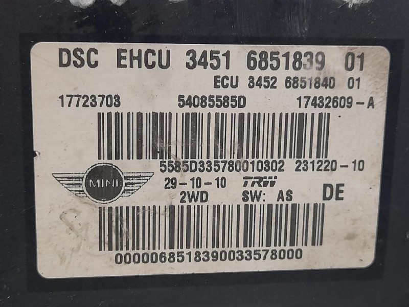 ABS Gruppo ANT 685183901 34516851839 Mini MINI ONE F55 2014