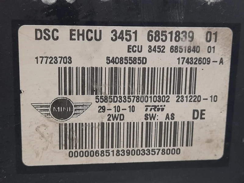 ABS Gruppo ANT 685183901 34516851839 Mini MINI ONE F55 2014