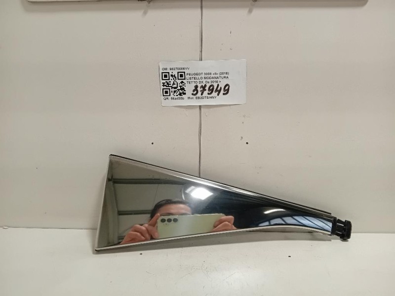 Listello Modanatura Tetto DX 98270086VV Peugeot 3008 II 2016