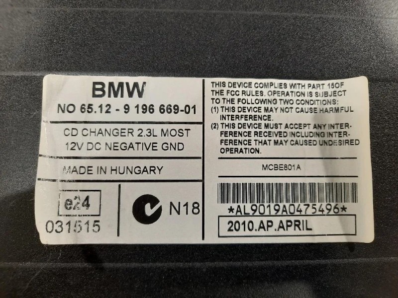 Caricatore CD 9196669-01 Bmw Serie 1 E87 Berlina 2005