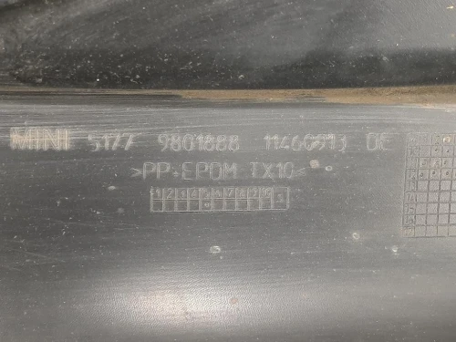 Listello Spoiler Sottoporta DX 5177980188 Mini Countryman Cooper R60 2010