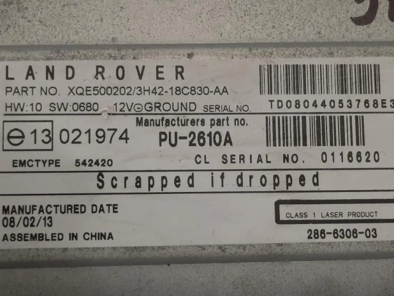 Caricatore CD 3H42-18C830-AA Land Rover Range Rover Sport I 2005