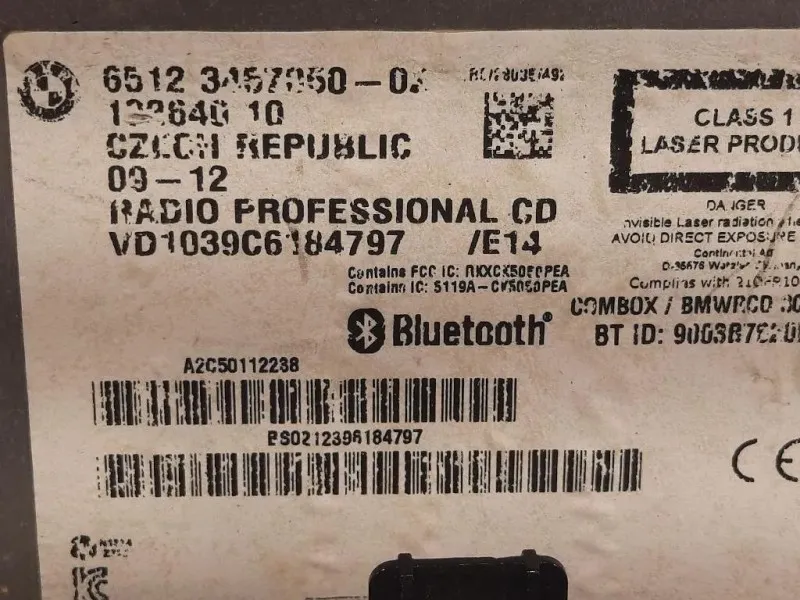 Caricatore CD 6512 3457050-02 Mini Countryman ONE R60 2014