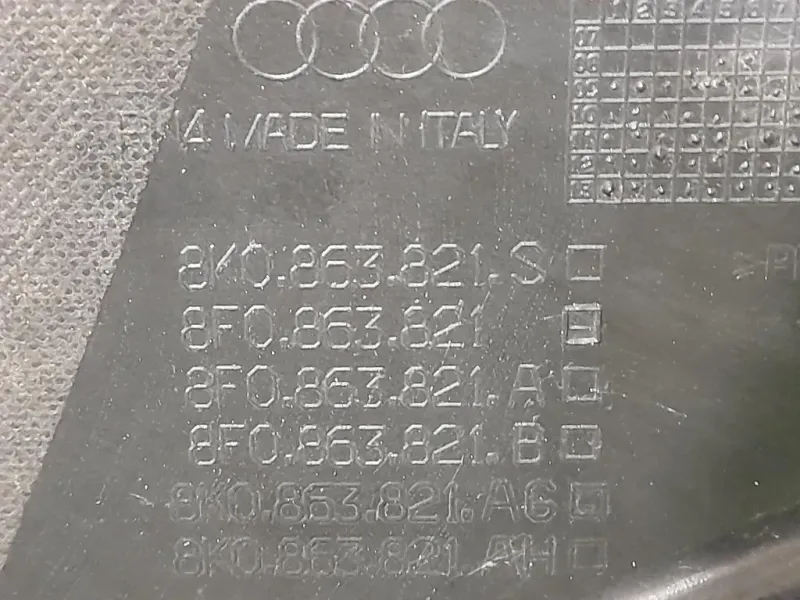 Carter Protezione Motore ANT 8K1863821H Audi A4 8K2 2008