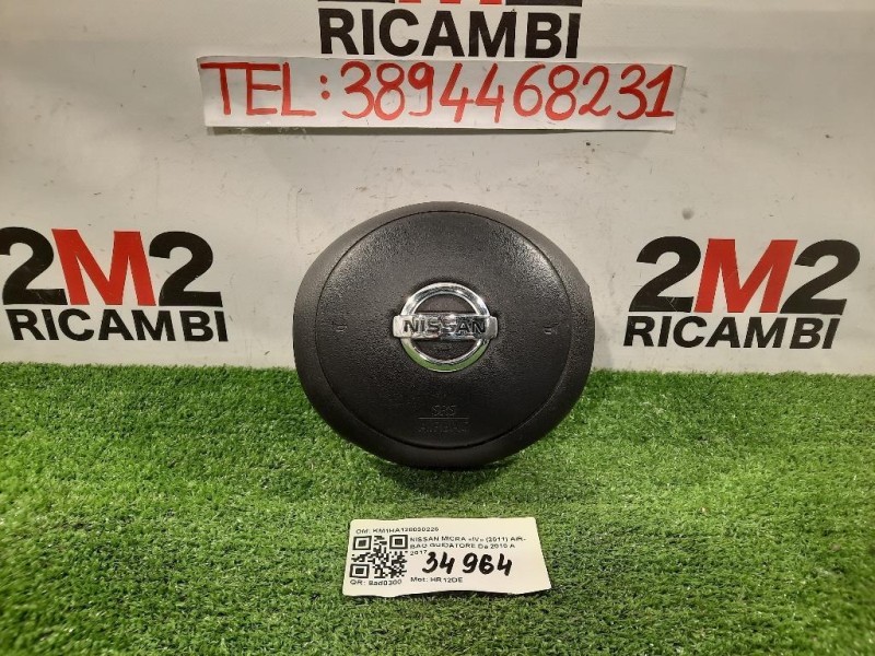 Air-bag Guidatore KM1HA128030225 Nissan Micra IV 2011