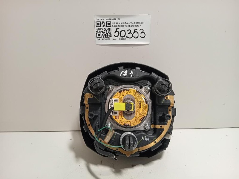 Air-bag Guidatore KM1HA169120151 Nissan Micra IV 2013