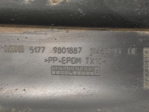 Listello Spoiler Sottoporta SX 5177980187 Mini Countryman Cooper R60 2010