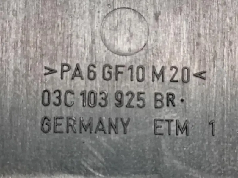 Carter Protezione Motore ANT 03C103 925 P Volkswagen GOLF VI 2009