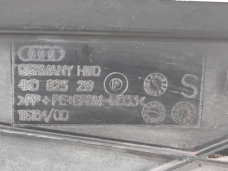 Carter Protezione Sottoscocca Posteriore 4K0 825 219 Audi A6 4a5c8 Avant 2018