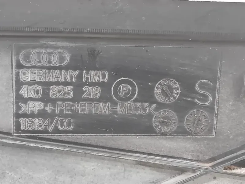 Carter Protezione Sottoscocca Posteriore 4K0 825 219 Audi A6 4a5c8 Avant 2018