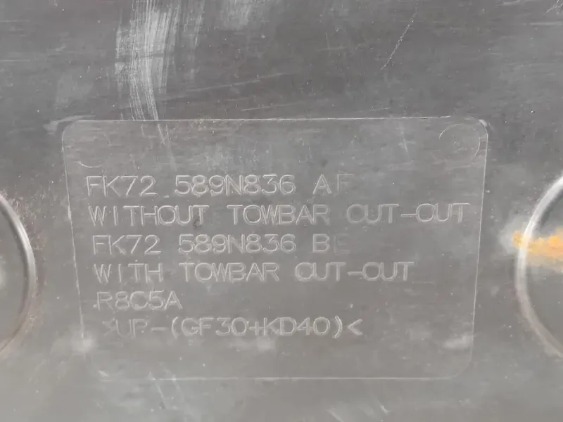 Carter Protezione Sottoscocca Posteriore FK72-589N836 AF Land Rover Discovery V Sport 2019