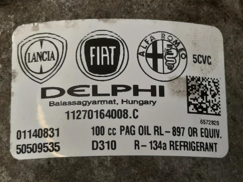 Compressore AC 50509535 Alfa Romeo Giulietta 2010