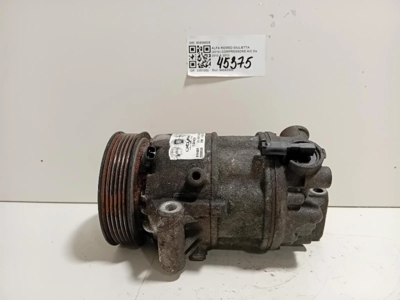 Compressore AC 50509535 Alfa Romeo Giulietta 2010