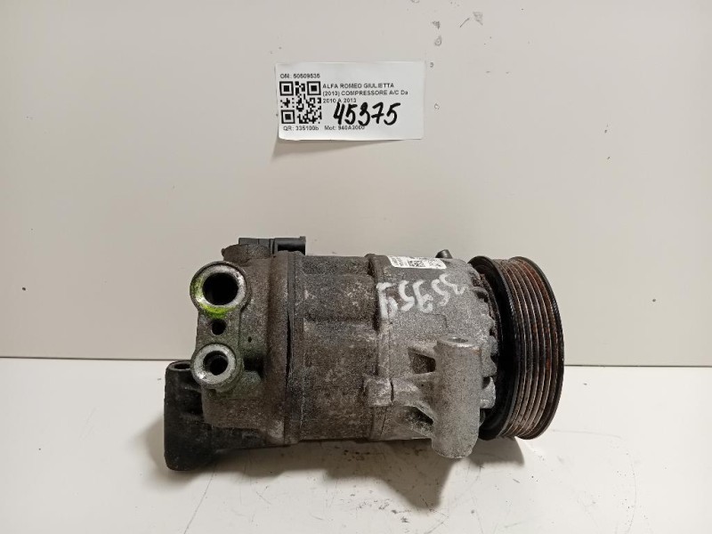 Compressore AC 50509535 Alfa Romeo Giulietta 2010