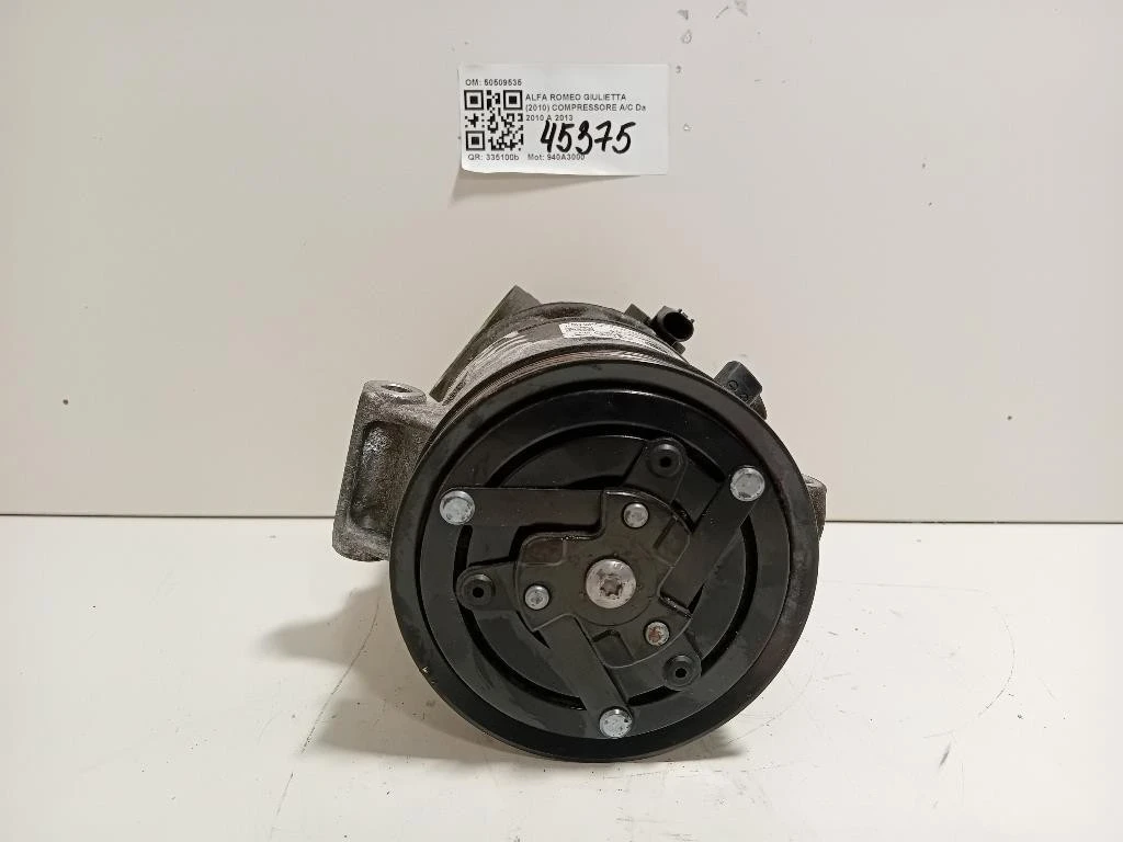 Compressore AC 50509535 Alfa Romeo Giulietta 2010