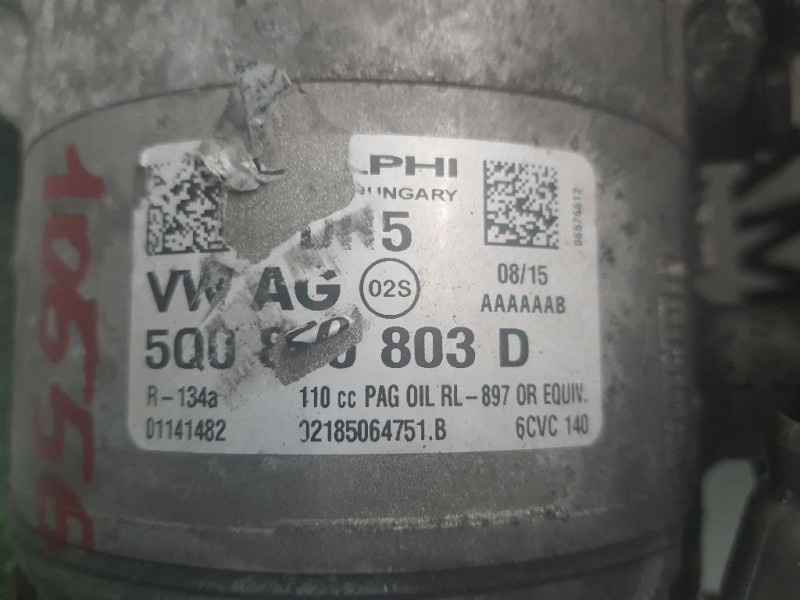 Compressore AC 5Q0820803D Audi A3 8VF Sportback 2016