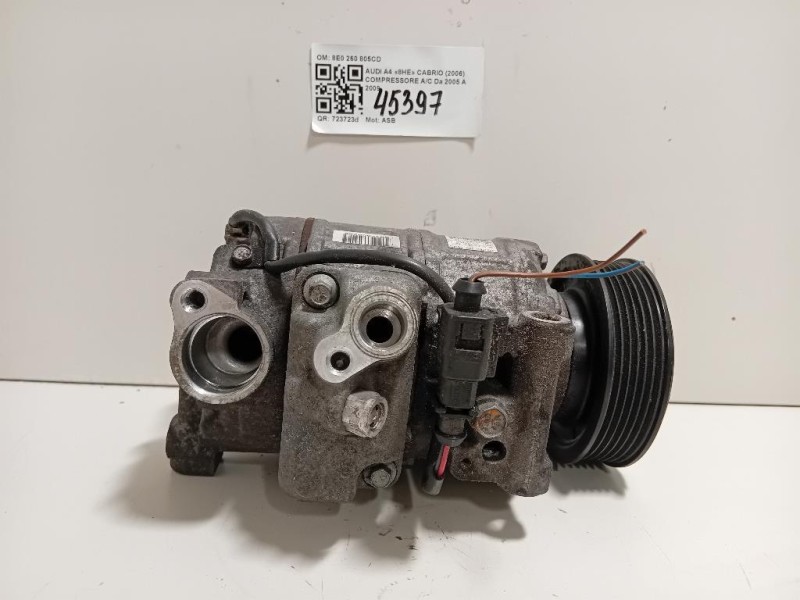 Compressore AC 8E0 260 805CD Audi A4 8HE Cabrio 2006