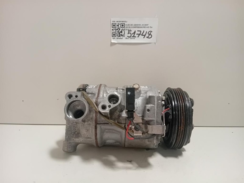 Compressore AC 4K0816803J Audi A6 4a5c8 Avant 2018