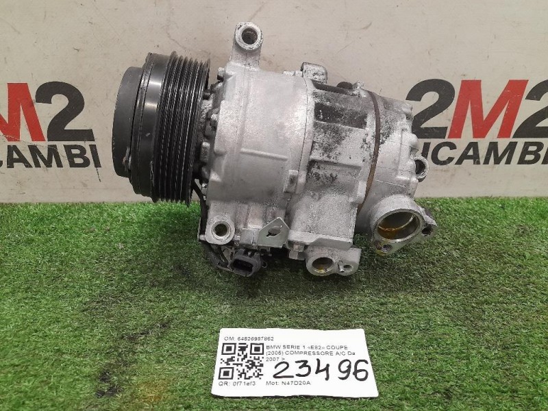 Compressore AC 64526987862 Bmw Serie 1 E82 Coupe 2005