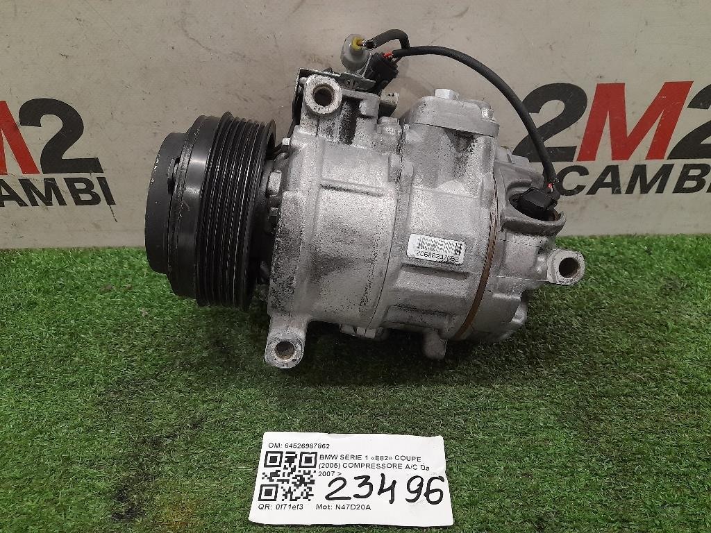 Compressore AC 64526987862 Bmw Serie 1 E82 Coupe 2005