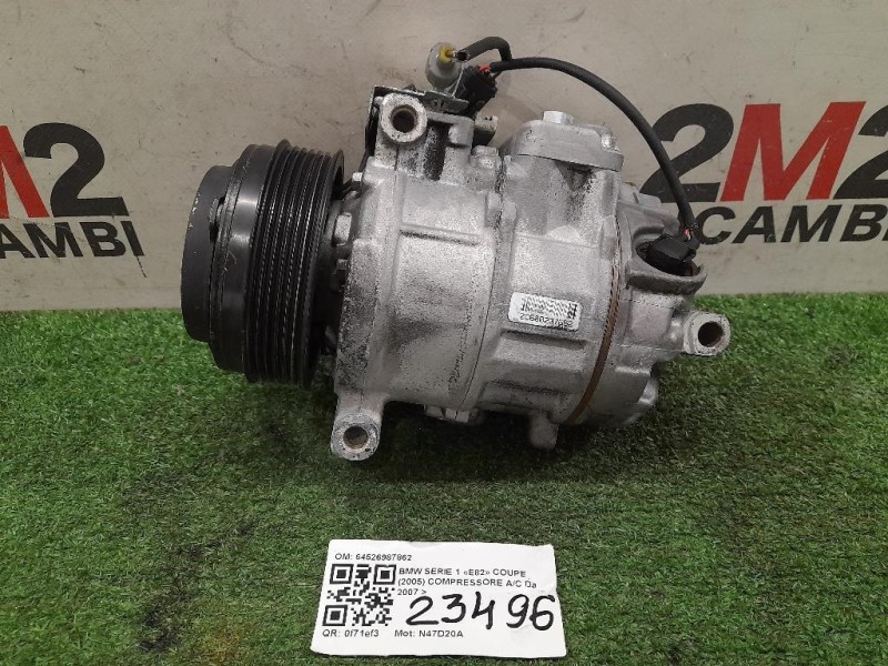 Compressore AC 64526987862 Bmw Serie 1 E82 Coupe 2005