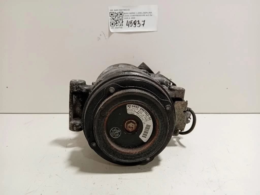 Compressore AC 6452 6987862-02 Bmw Serie 3 E90 Berlina 2005