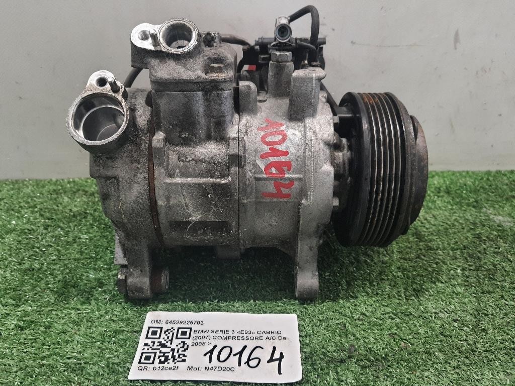 Compressore AC 64529225703 Bmw Serie 3 E93 Cabrio 2007