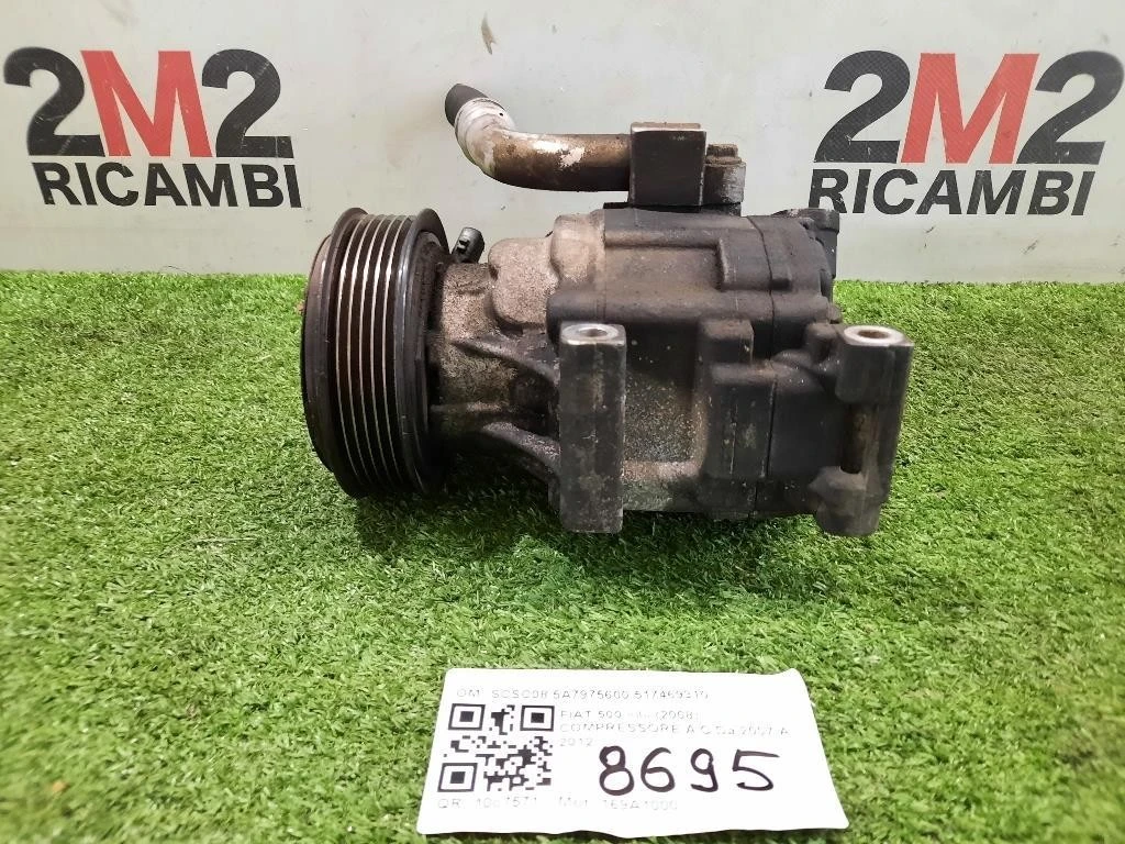 Compressore AC SCSC08 5A7975600 517469310 Fiat 500 II 2008
