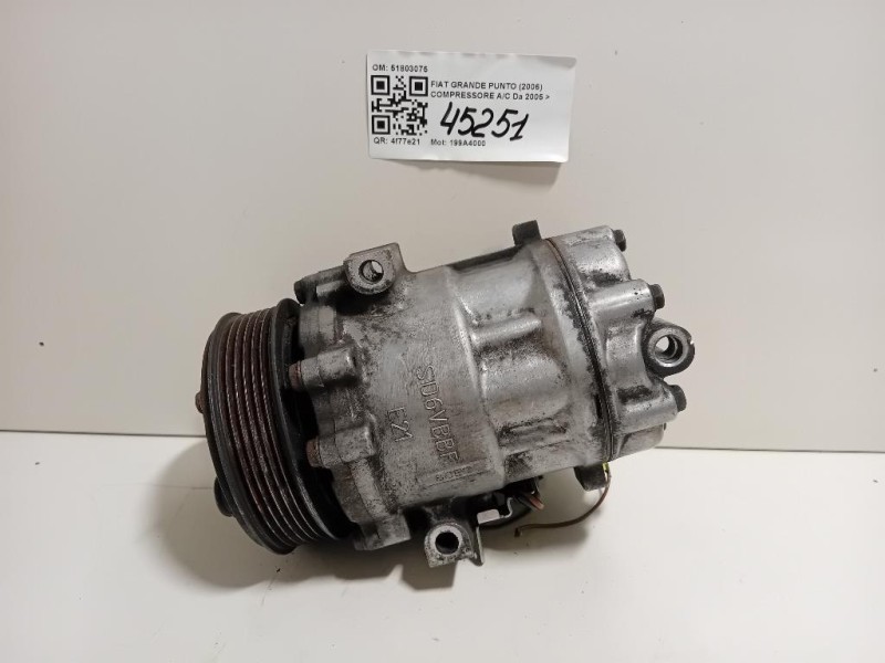 Compressore AC 51803075 Fiat Grande Punto 2006
