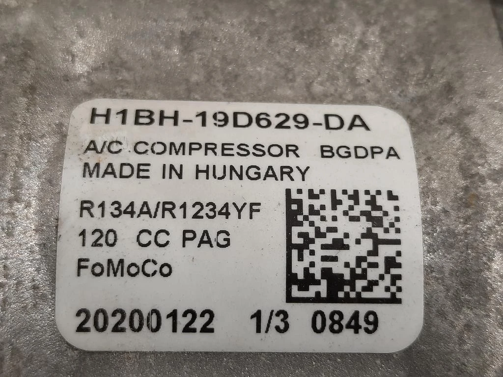 Compressore AC H1BH-19D629-DA Ford Fiesta VII 2017