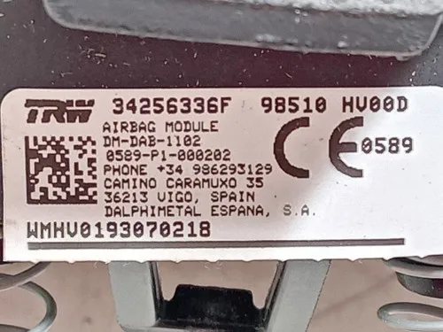 Air-bag Guidatore 98510 HV00D Nissan Qashqai II 2017