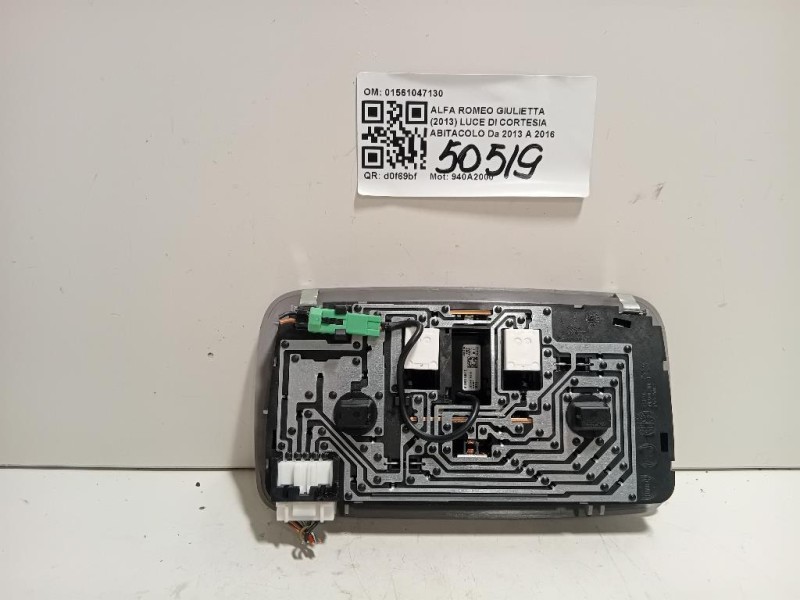 LUCE DI Cortesia Abitacolo 01561047130 Alfa Romeo Giulietta 2013