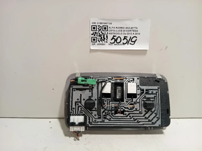 LUCE DI Cortesia Abitacolo 01561047130 Alfa Romeo Giulietta 2013