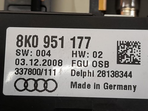 LUCE DI Cortesia Abitacolo 8K0951177 Audi A4 8K5 Avant 2008