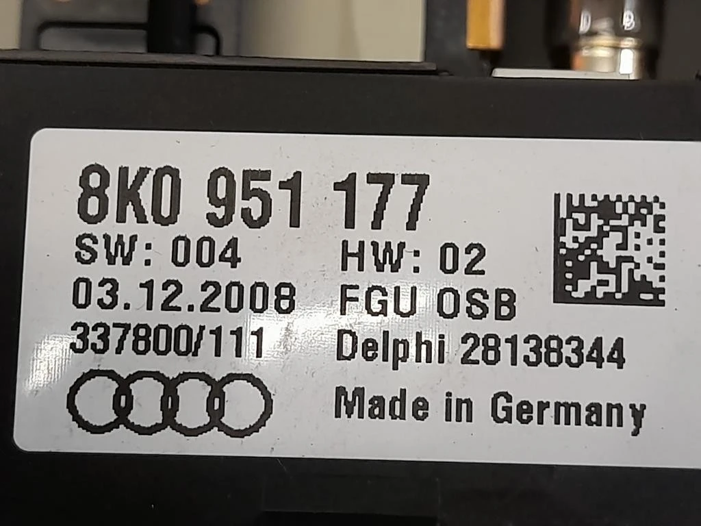 LUCE DI Cortesia Abitacolo 8K0951177 Audi A4 8K5 Avant 2008