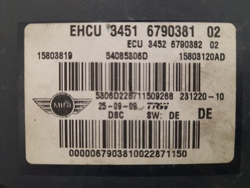 ABS Gruppo ANT 34516790381 Mini MINI ONE R56 2007