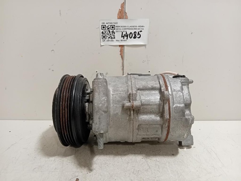 Compressore AC 447280-7422 Mercedes Classe B W246 2012