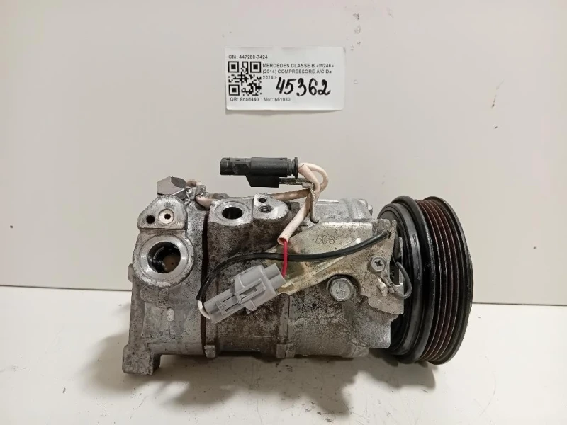 Compressore AC 447280-7424 Mercedes Classe B W246 2014