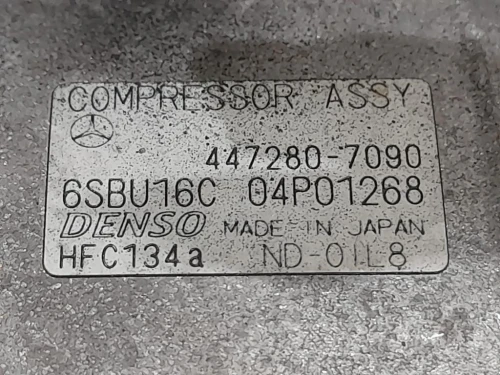 Compressore AC 447280-7090 Mercedes Classe C W204 2011